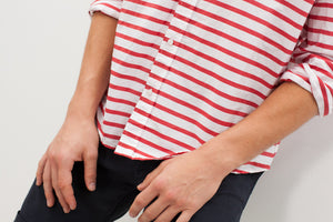 Luke Shirt in Red Stripe
