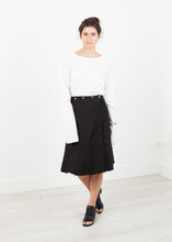 Carica l&#39;immagine nel visualizzatore di Gallery, Wrap Snap Skirt in Black