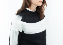 Carica l&#39;immagine nel visualizzatore di Gallery, Contrast Felted Sweater in Black