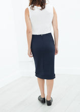 Carica l&#39;immagine nel visualizzatore di Gallery, Contrast Zipper Skirt in Navy