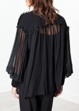 Carica l&#39;immagine nel visualizzatore di Gallery, Poet Silk Sweater in Black
