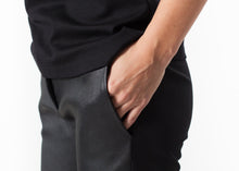 Carica l&#39;immagine nel visualizzatore di Gallery, Leather Panel Trouser in Black