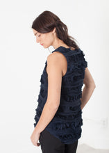 Carica l&#39;immagine nel visualizzatore di Gallery, Ruffled Tank Top in Navy