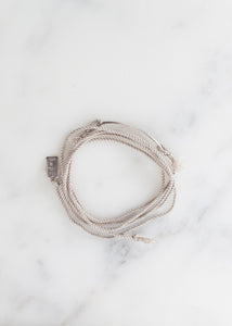 Bracelet 85 in Grey Silk/Silver