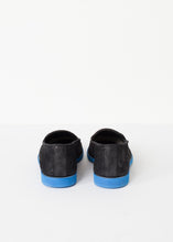 Carica l&#39;immagine nel visualizzatore di Gallery, Suede Loafers - Black/Blue