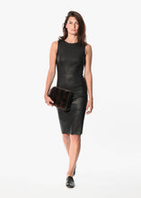 Carica l&#39;immagine nel visualizzatore di Gallery, Iranta Leather Dress in Black