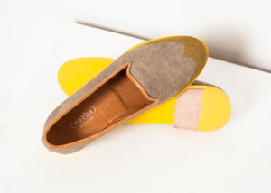 Wingtip Loafer in Yellow